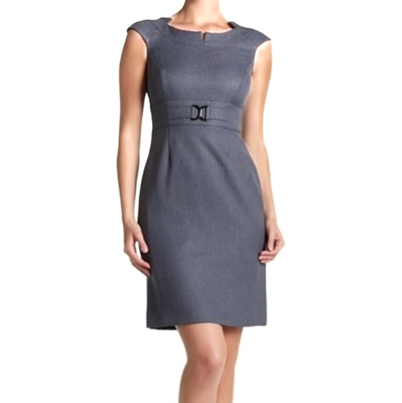 Size-10 Tahari ASL Portrait Collar Sheath Dress